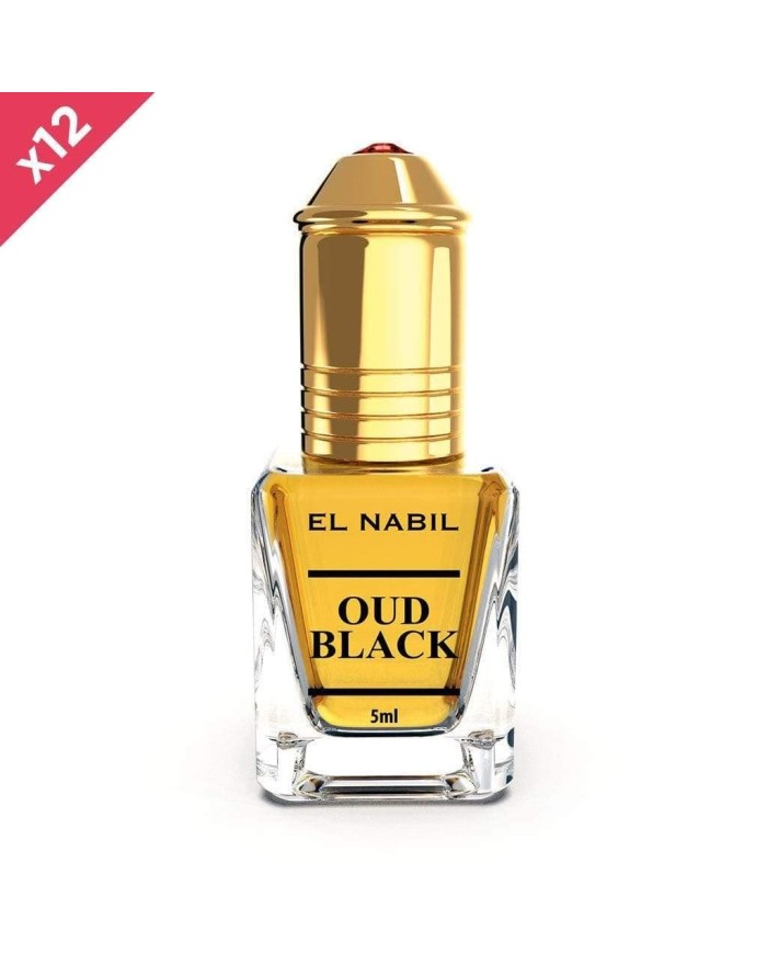 Perfume Extract | Roll-On OUD BLACK x12 by EL NABIL